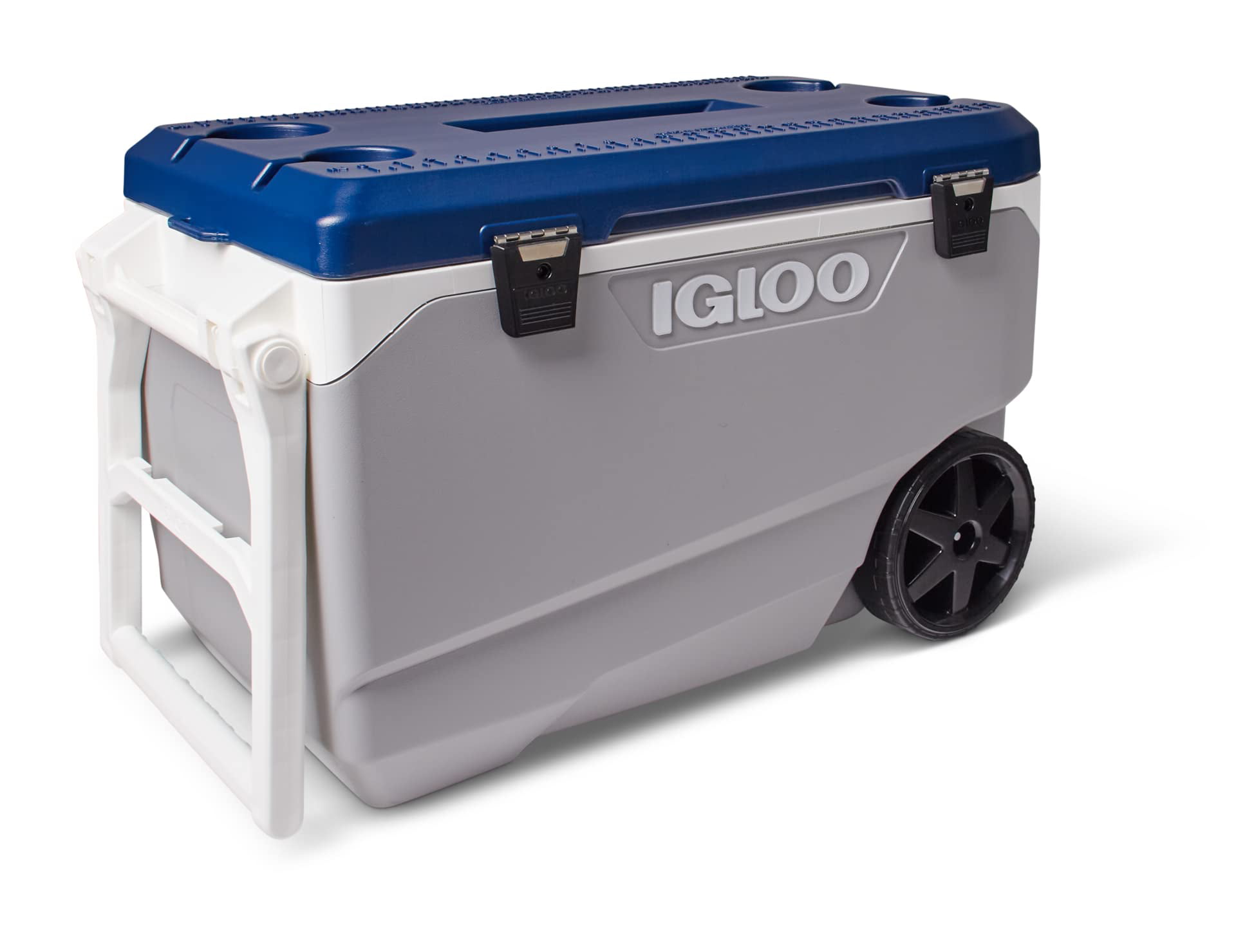 Igloo 8029343 90 qt. Latitude Roller Cooler, Blue & Gray