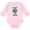 AD-Pink, variant on Half Pint Boys or Girls Long Sleeve Baby Bodysuit