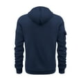 thumbnail image 4 of Quarter Zip Sweatshirt Tops Men Hoodie with Multi Pockets Sweatshirt Blouse Solid Color Hoodies Long Sleeve Hooded Sweatshirts Gym Sports Activewear Comfort Fall Winter Blouses Casual Sweater, 4 of 7