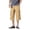 Khaki, variant on Babysbule Mens Pants Men's Plus Size Cotton Multi-pocket Wear-resistant Overalls Cropped Trousers