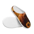 thumbnail image 3 of Lsque Vintage Sunflower Cow B Pattern Womens Comfort Cotton on Scuff With Memory Foam and Anti-skid Sole Slipper-35/36, 3 of 7