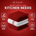 thumbnail image 3 of Infinitee Xclusives Red Kitchen Towel Pack of 3 - 100% Cotton - 15x25 inches., 3 of 12
