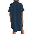 thumbnail image 4 of Shine Up Women Swimsuit Cover-ups Button Down Shirt Dress Summer Tops Bathing Suit Coverup, 4 of 7