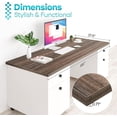 thumbnail image 5 of Kaboon 55x27.5 inch Universal Table Top, Oak, 5 of 6