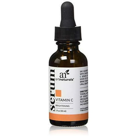 ArtNaturals Anti-Aging Vitamin-C Serum with Hyaluronic Acid & Vit E - Wrinkle Repairs Dark Circles, Fades Age Spots & Sun Damage - Enhanced 20% Top Vitamin C Super Strength - Organic Ingredients, 1 (Best Face Wash For Sun Damaged Skin)