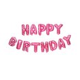 thumbnail image 5 of BIRLON 16 Inch Happy Birthday Balloons, Happy Birthday Banner, Dark Pink, 5 of 5