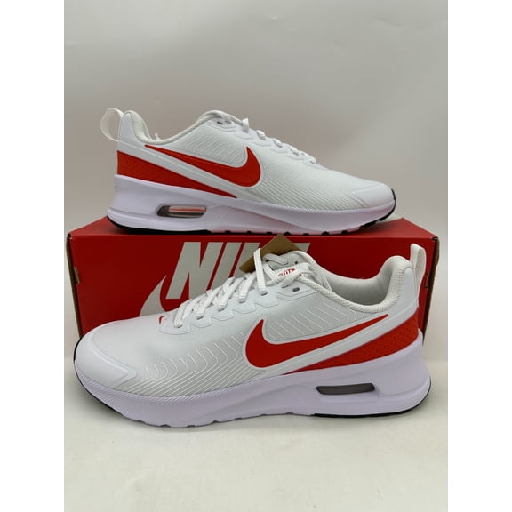 Nike Air Max Nuaxis Men's Size 12 White Picante Red Athletic Shoes FD4329 105