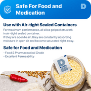 3 Gram [80 Packs] Dry & Dry Premium Silica Gel Packets Desiccant Dehumidifiers - Rechargeable Paper (FDA Compliant)
