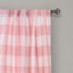 thumbnail image 2 of Conjunto de Paneles de cortina de ventana de Oscurecimiento de habitación Half Moon Kelly Checker rosa 52x84, 2 of 2