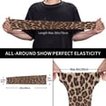 thumbnail image 4 of PAYOHTO Women Men Gardening Sleeves with Thumb Hole, Sun Protection Cooling Arm Sleeves for Farm Work Sports Brown Leopard, 4 of 8