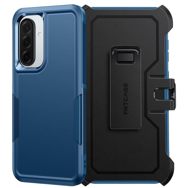 Funda FNTCASE para Samsung Galaxy A36-5G con clip para cinturón, color azul