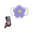 thumbnail image 1 of wonima44 Phone Grip Stand Holder, Cute 2D Daisy Flower Shape,with Expanding Kickstand (Flower Purple), 1 of 1