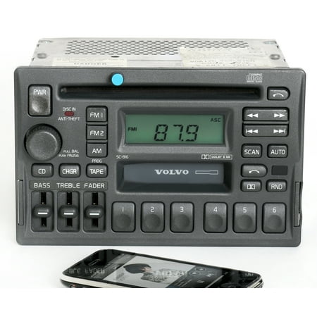 Volvo V70t5 - Volvo 40 70 90 Series 97-04 Radio AM FM CD CS w Bluetooth Music 3533771-1 SC-816 - Refurbished