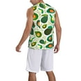 thumbnail image 2 of Sikiie Green Avocado Basketball Jersey Reversible Men's Mesh Athletic Sports Shirts Training Practice S-4XL4X-Large, 2 of 6