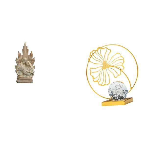 Estatua católica,Colección de figuritas de la Sagrada Familia,Escultura católica de la Santísima Virgen María,Estatua de hoja,Estatua de hoja para decoración del hogar,manualidades y