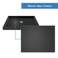 thumbnail image 4 of SlimLine 42 Inch D x 42 Inch W x 2-3/4 Inch H Center Drain Single Threshold Shower Base in Black, 4 of 4