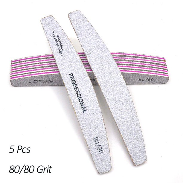 5/10 uds/lote limas de manicura profesionales 80 100 180 lima de uñas de barco gris lima de esmalte de uñas de Gel esmeril accesorios de uñas herramientas Tan Jianjun unisex