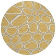 thumbnail image 2 of Addison Rugs Chantille Indoor/Outdoor Transitional Circles Gold Washable Round Rug, 8' x 8', 2 of 6