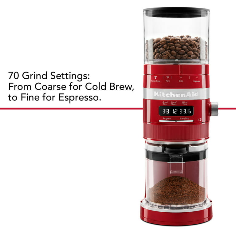 Coffee grinder 5KCG8433EOB, black, KitchenAid 