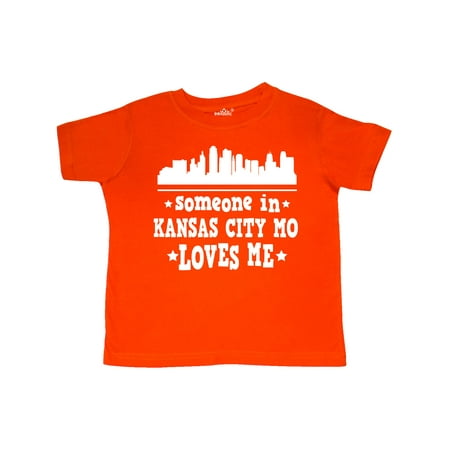

Inktastic Kansas City Missouri Loves Me Skyline Gift Toddler Boy or Toddler Girl T-Shirt