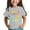 Grey, variant on MEZZALL Summer Children Girls T-Shirt Short Sleeve Tshirts Tee Easter Bunny And Letter Printing Round Neck Tops, White, 12-18 Months