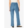 thumbnail image 2 of Woman Within Plus Size Tall Fineline Stretch Denim Wide-Leg Pull-On Jeans, 2 of 4