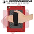 thumbnail image 2 of SOATUTO For iPad 9th 2021 Case Hybrid Shockproof Rugged Protection Cover with 360 Degree Kickstand/Hand Strap and Carrying Shoulder Strap For Apple iPad 9th 8th 7th Generation 10.2 inch -Red+Black, 2 of 7