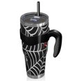 thumbnail image 2 of 40oz Tumbler,Black Halloween Spider Webs Insulated Tumblers with Removable Handle,Stainless Steel Double Vacuum Coffee Tumbler Cup with Straw for Home,Office,Travel,Party, 2 of 5