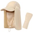 thumbnail image 3 of Coofit Sun Cap Foldable Practical Summer Sun Protection Hat Fishing Hat for Outdoors, 3 of 4