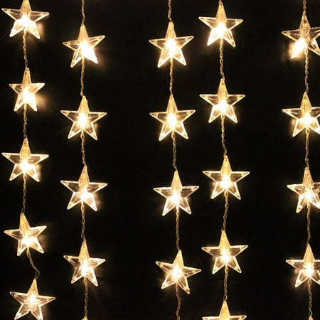 image 1mx1 5m 54 led star curtain lights string light for led christmas string lights walmart
