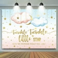 thumbnail image 1 of Twinkle Star Blue Pink Cloud Gender Reveal Backdrop, 1 of 5