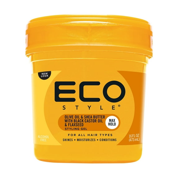 Eco Style Olive, Shea, Castor & Flaxseed Oil Styling Gel, 16 Oz.