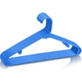 thumbnail image 4 of Utopia Home Plastic Hangers 50 Pack - Space Saving Clothes Hanger - Durable & Strong Closet Organizers and Storage with Built-in Strap Hooks - Essential for Shirts, Pants, Skirts & Coats (Blue), 4 of 7