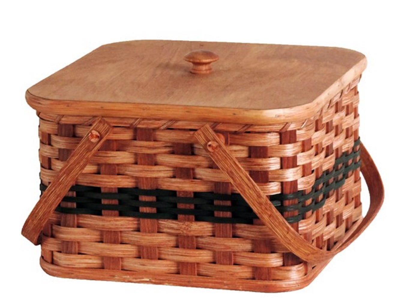 AMISH DESK ORGANIZER Hand Woven Reed Basket in 2 Sizes & 13 Finishes USA 