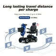thumbnail image 2 of SYNGAR Mobility Scooters for Seniors with UBS Port & 2 Cup Holders, 4 Wheels Foldable Electric Scooters for Seniors with 300W Motor, 16 Miles Range, Storage Basket, Easy Assembly, Blue, 2 of 12