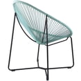 thumbnail image 4 of Acapulco Indoor Outdoor Steel Papasan Lounge Chair with Wasabi Rope, 4 of 11