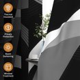 thumbnail image 5 of Tchckioa Blackout Curtains for Living Room,52x84 Inch Abstract Line Grommet Drapes,2 Panels, 5 of 6