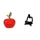 thumbnail image 1 of Adorno de cerámica con diseño abstracto de simulación de pensamiento creativo: Figura de fruta, escultura de cerámica para decoración del hogar,, 1 of 8