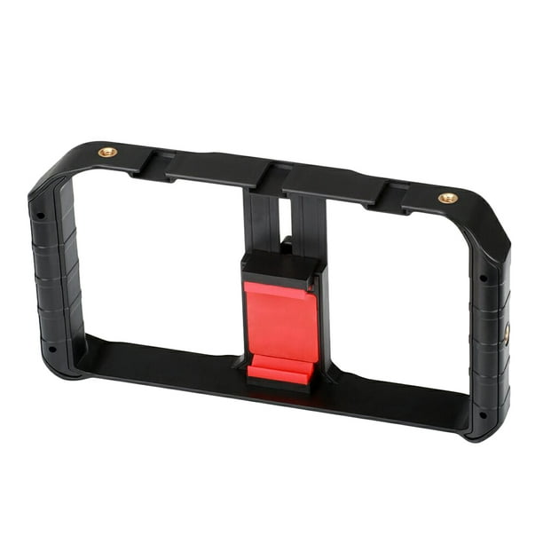 BRIGHTFUFU Teleador de video de la plataforma de video Smartphone Teléfono de la caja del video Estabilizador de video Agarre el trípode Montaje