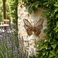 thumbnail image 4 of Naturally Rusted Metal Butterfly Wall Decorations,Waterproof for Garden Landscapes Pond Flower Beds, 4 of 7