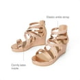 thumbnail image 4 of DREAM PAIRS Girls Wedge Sandals Flatform Open Toe Platform Sandals Flower Wedding Party for Little Kid/Big Kid, 4 of 6