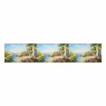 thumbnail image 2 of MKHERT European Summer Seascape and Colorful Flowers Painting Table Runner Home Decor for Wedding Party Banquet Decoration 16x72 Inch, 2 of 2