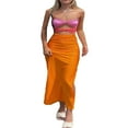 thumbnail image 1 of Robe Longue Ajourée pour Femmes Bodycon Dos Nu Maxi Robe Col en V Bretelles Spaghetti Robe Cocktail, 1 of 7