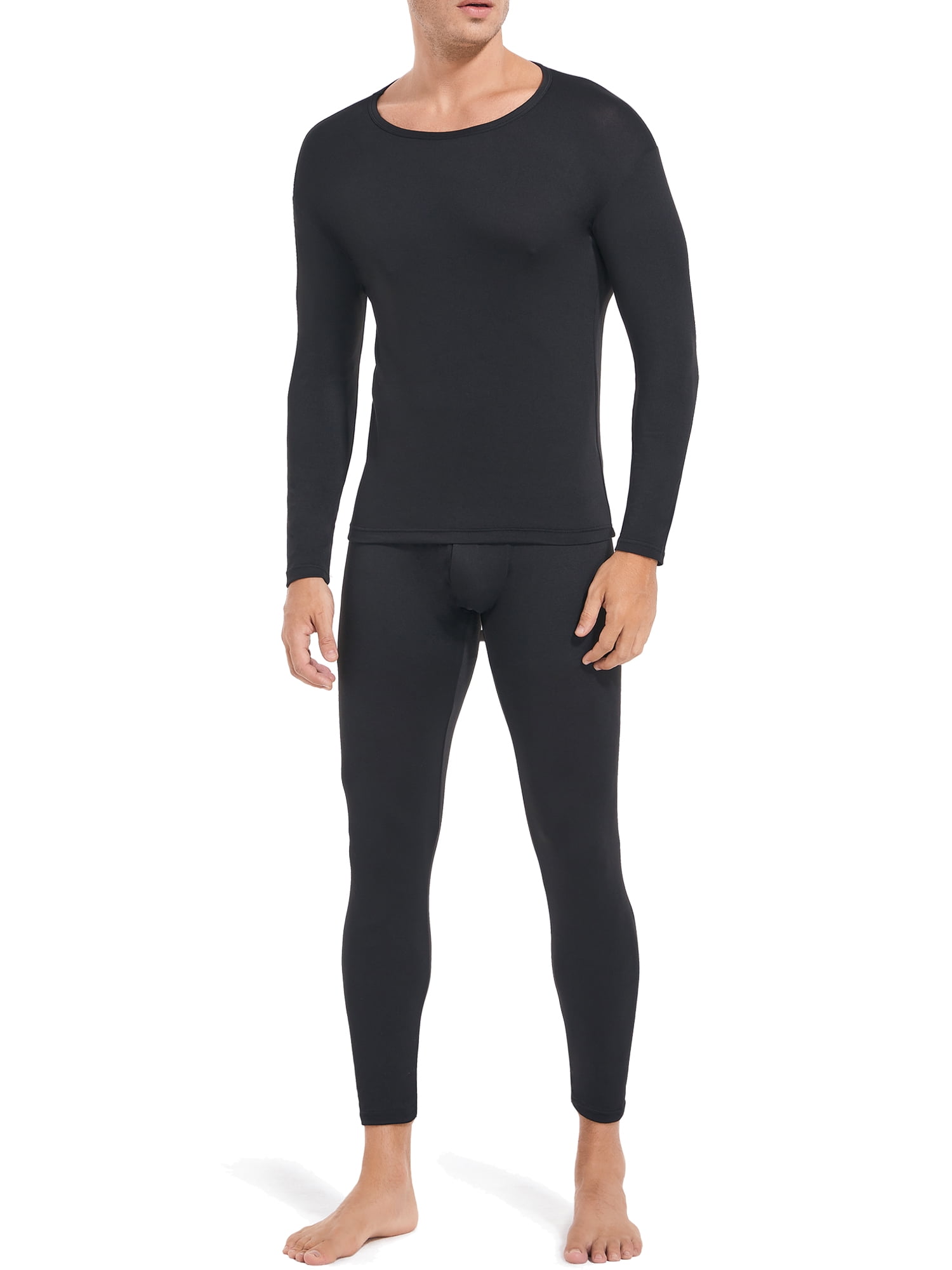 Thermal Underwear Set for Men Long Johns Basic Layer Top Bottom for