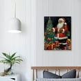 thumbnail image 3 of PIKWEEK  African American Santa Canvas Wall Art Print, Christmas Home Decor Artwork,  16x20 in, 3 of 4