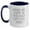 White/Navy, variant on Funny Pappy Gifts from Mom - Two Tone Coffee Mug with 'Being My Pappy Is The Only Gift You Need' - Birthday Unique Presents for Men, Pappy, and Friends