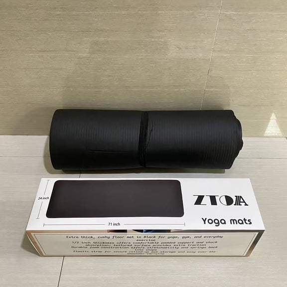 ZTOA Yoga mats,1/2 Inch Extra Thick Exercise Yoga Mat