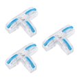 thumbnail image 3 of Terminales de conexión rápida de 3 uds., conectores de cable , duraderos, 32A, conectores de empalme de fácil instalación para cableado azul claro shamjiam conectores de cable, 3 of 7