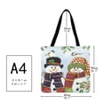 thumbnail image 4 of Sac à Provisions Imprimé de Noël pour couple Sac à Main Décontracté, 4 of 4