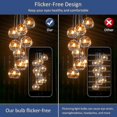 thumbnail image 5 of C7 Led Candle Bulb E14, 0.5w 5w Equivalent, Amber Led Filament Bulb E14 Candelabra 2200k Warm White, Non-dimmable, Pack Of 6, 5 of 5